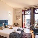 Apartmán Central Studio W/ Ac, Views & Balcony By Lovelystay Porto